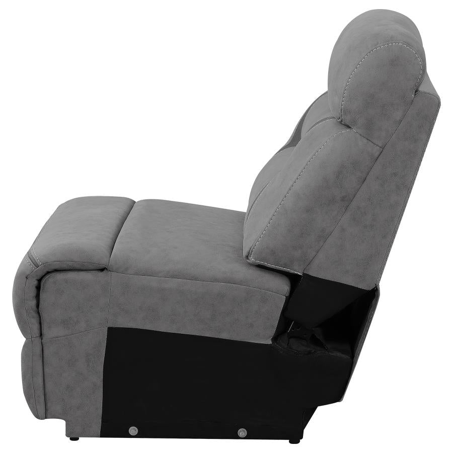 Higgins Upholstered Armless / Wedge Chair Grey