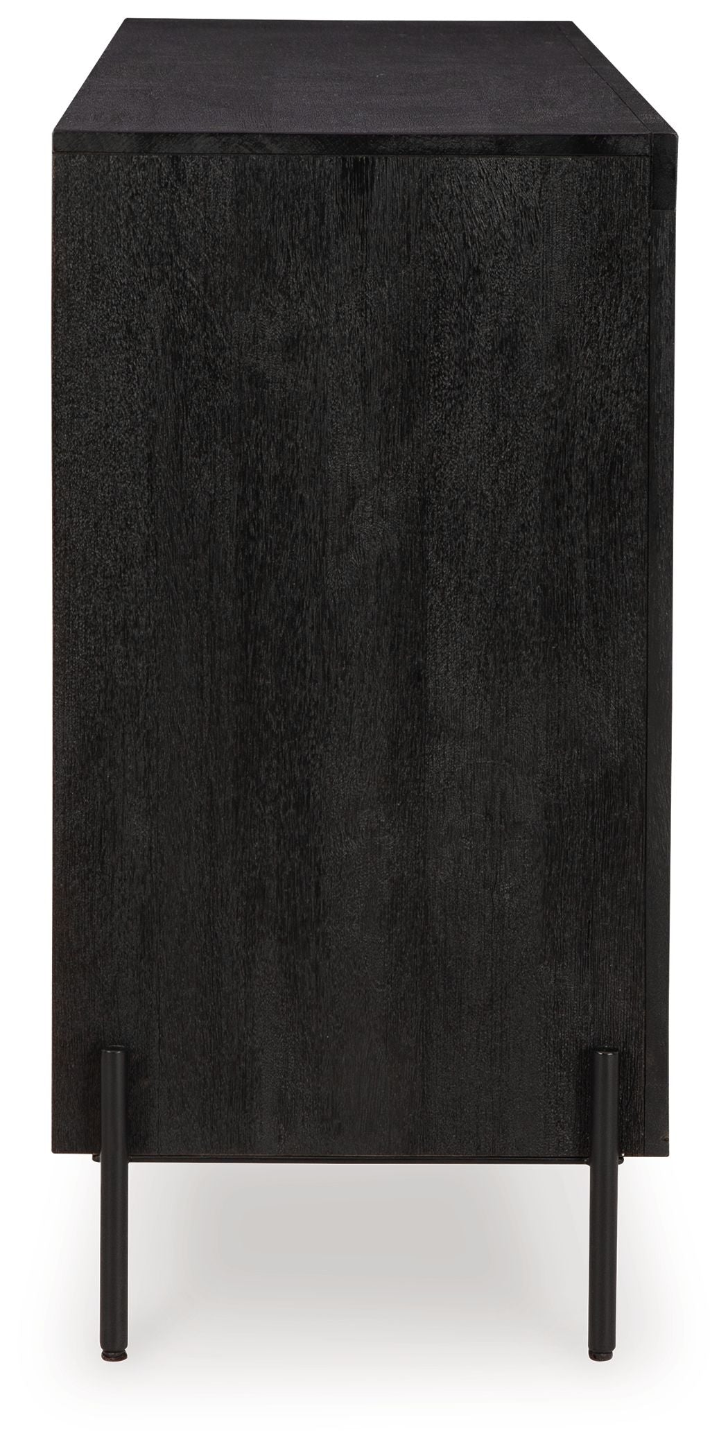 Vallisburg - Black / Natural - Accent Cabinet by Signature Design by Ashley® | Bel Furniture