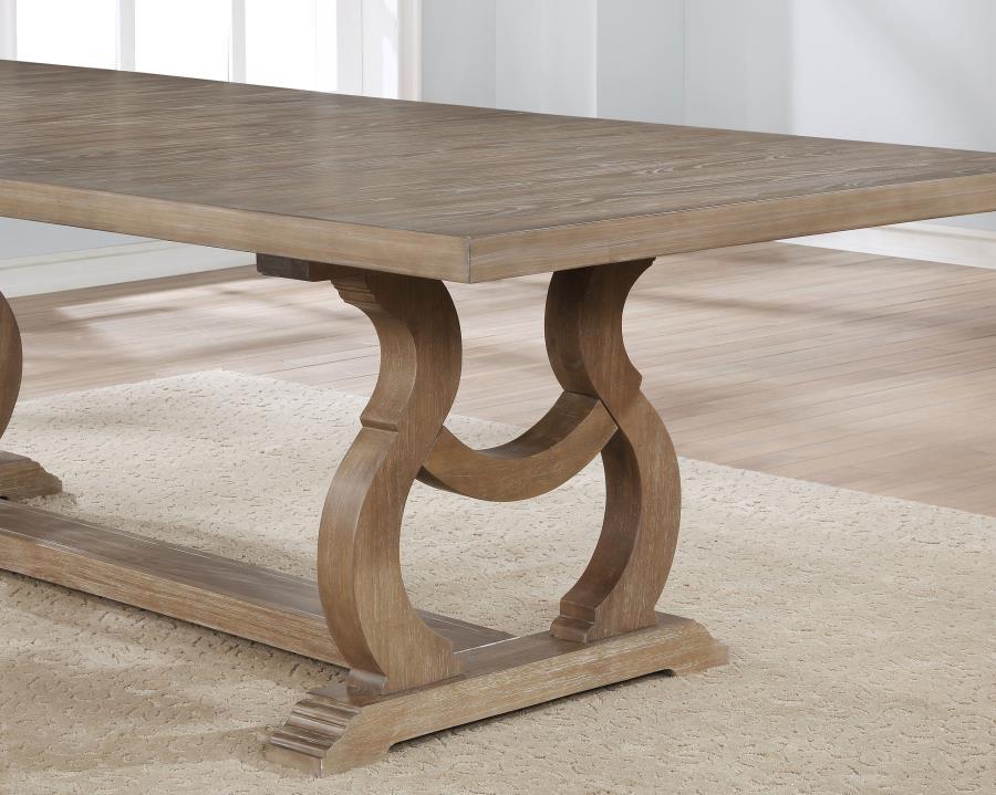 Brockway - Extension Leaf Dining Table by CoasterEssence | Bel Furniture