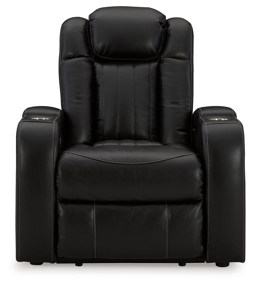 Caveman Den - Midnight - Power Recliner/ Adj Headrest by Signature Design by Ashley® | Bel Furniture