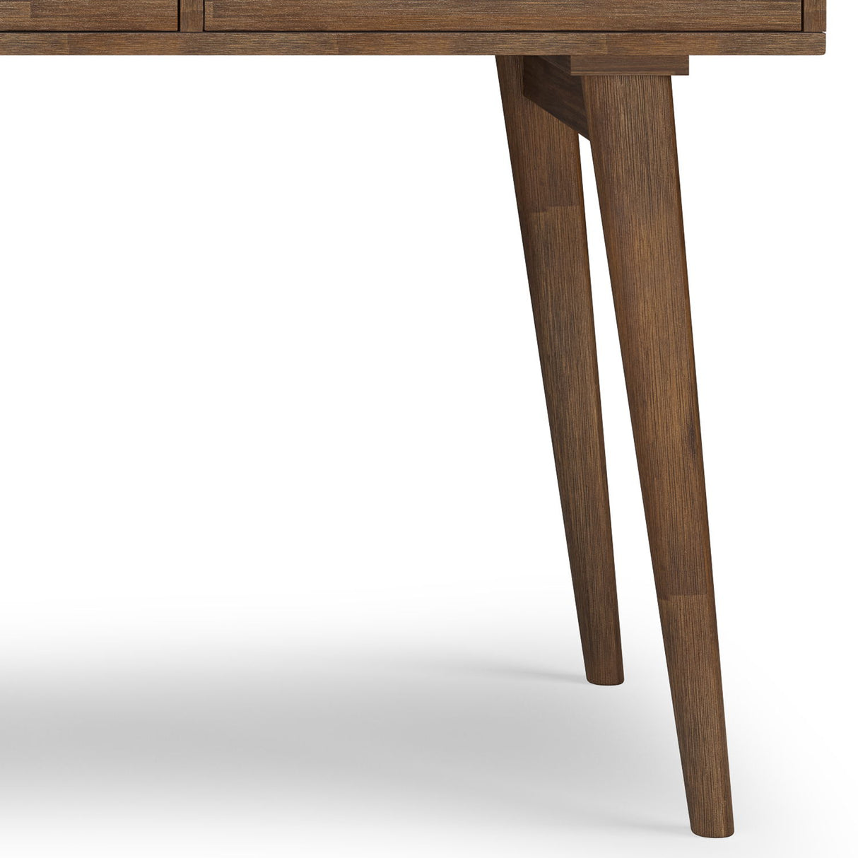Clarkson - Desk - Rustic Natural Aged Brown by Simpli-Home | Bel Furniture
