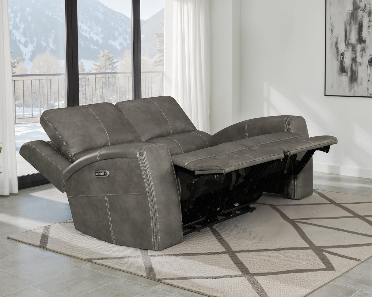 Brickston - Triple Power Reclining Loveseat