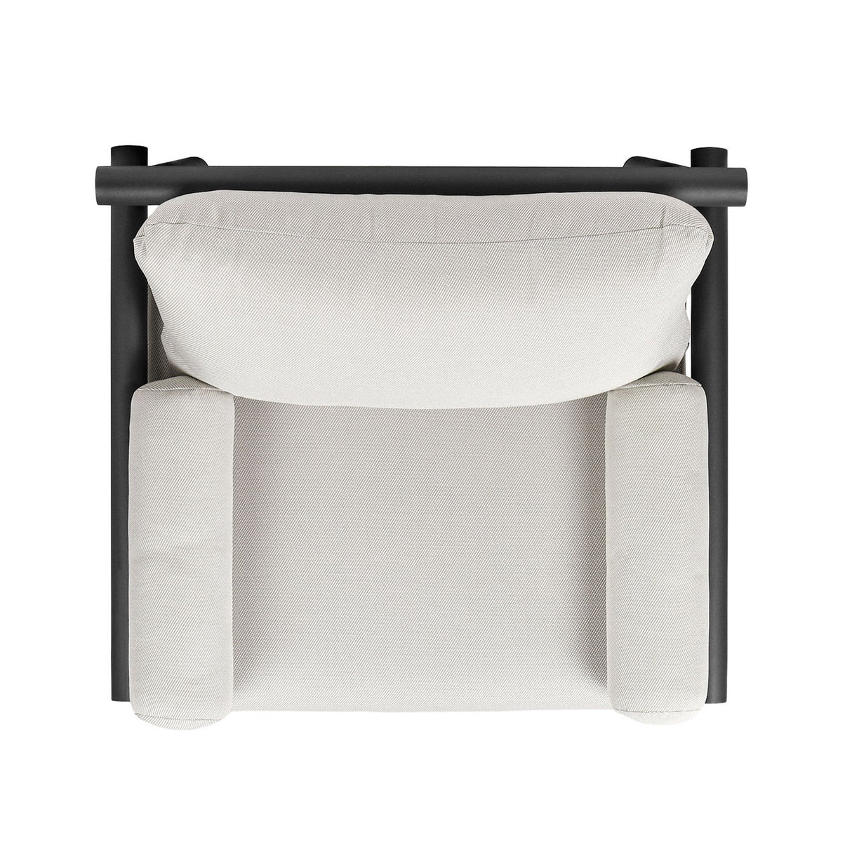 Zara - Dowel Frame Bolster Patio Deep Seating Armchair, Axroma Olefin - Wheat Beige by Jennifer Taylor Home | Bel Furniture