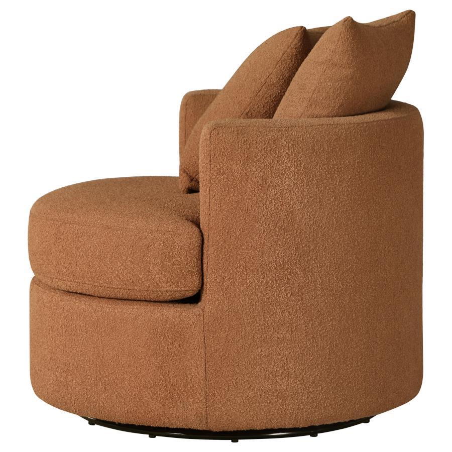 Debbie - Upholstered Swivel Accent Chair by CoasterEveryday | Bel Furniture