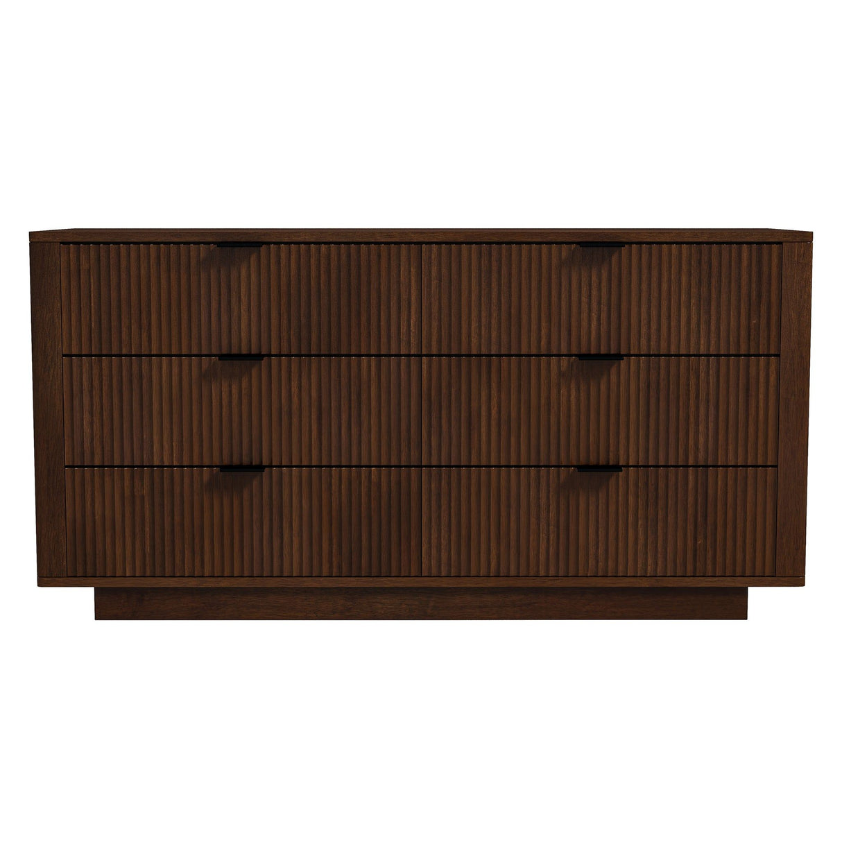 Lola - Mid-Century Modern Dresser With 6 Drawers - Dark Brown by Ashcroft Furniture | Bel Furniture