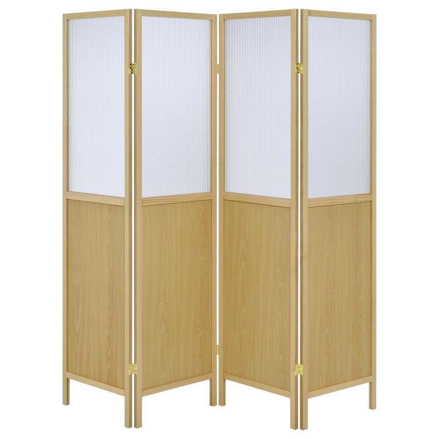 Mattison - 4-Panel Room Divider Folding Shoji Screen by Coaster Fine Furniture | Bel Furniture