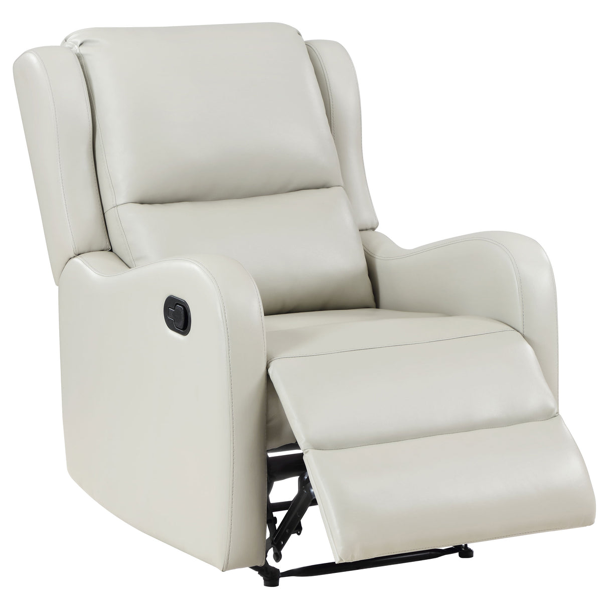 Kelsey - Upholstered English Arm Recliner Chair - Ivory