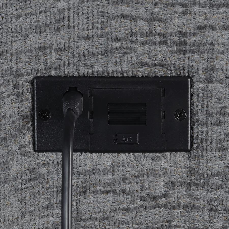 Bahrain Upholstered Sectional Piece Charcoal