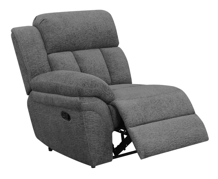 Bahrain Upholstered Sectional Piece Charcoal