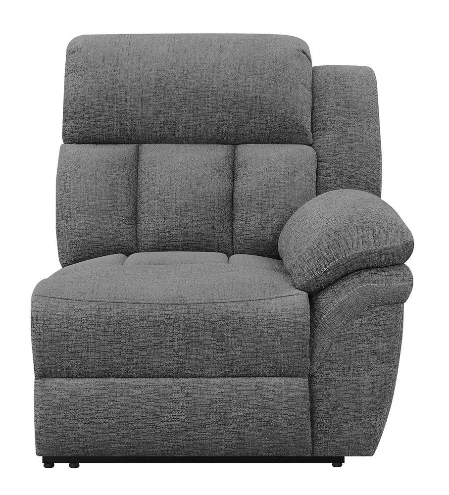 Bahrain Upholstered Sectional Piece Charcoal