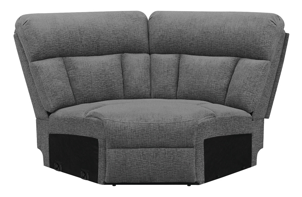 Bahrain Upholstered Sectional Piece Charcoal