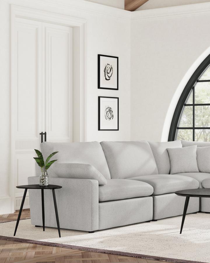Acton Upholstered Flared Arm Sofa Teal Blue