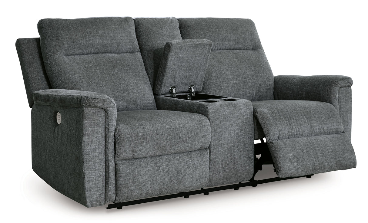 Barnsana - Dbl Power Reclining Loveseat With Console by Signature Design by Ashley® | Bel Furniture