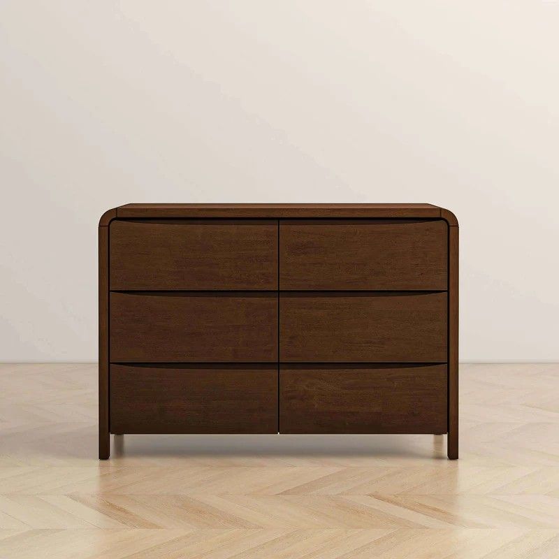 Lionel - Mid-Century Modern Solid Wood 6 Drawer Dresser - Brown by Ashcroft Furniture | Bel Furniture