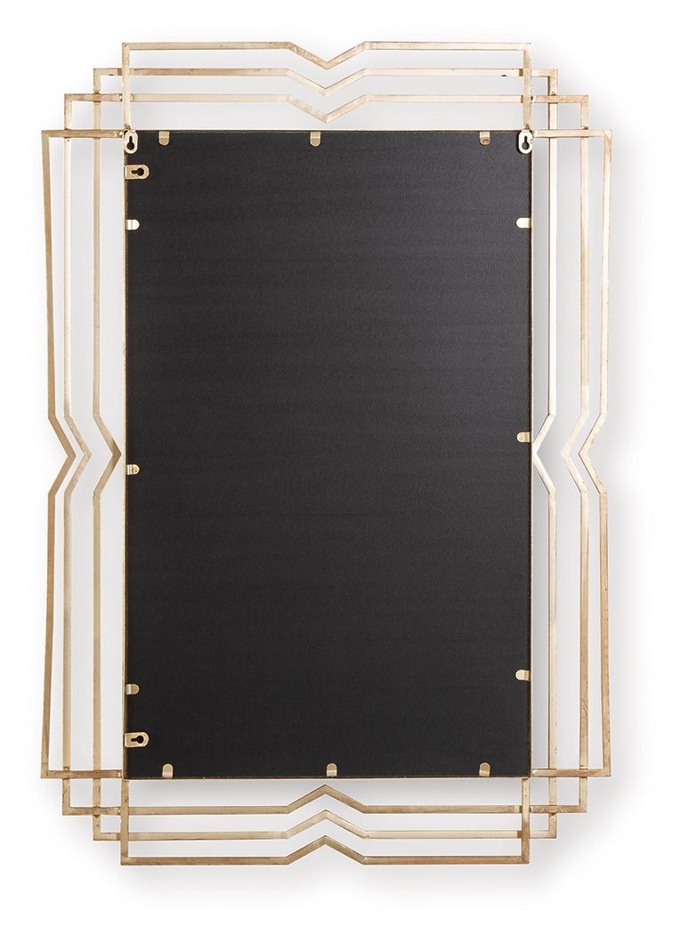 Claybrook - Gold Finish - Accent Mirror by Signature Design by Ashley® | Bel Furniture