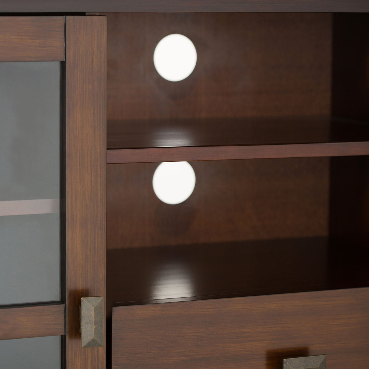 Artisan - Handcrafted, Tall TV Media Stand by Simpli-Home | Bel Furniture