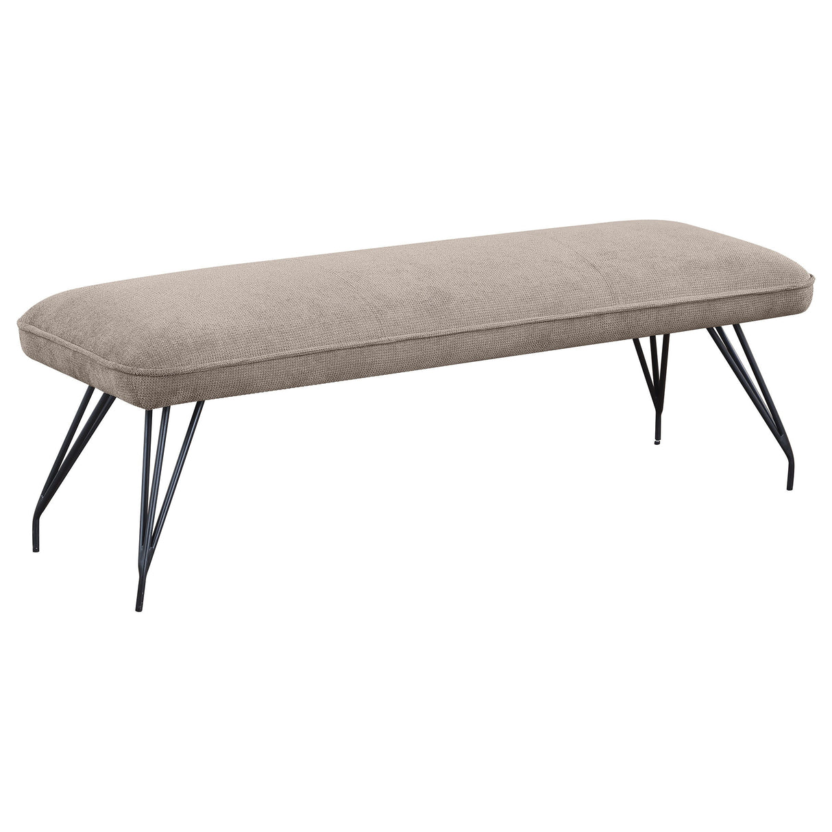 Dodson - Fabric Upholstered Dining Bench Gray by Coaster Fine Furniture | Bel Furniture