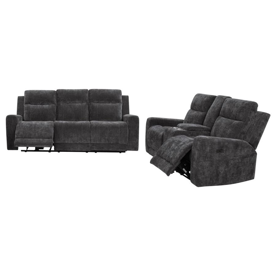 Kennett - Chenille Power Reclining Sofa Set