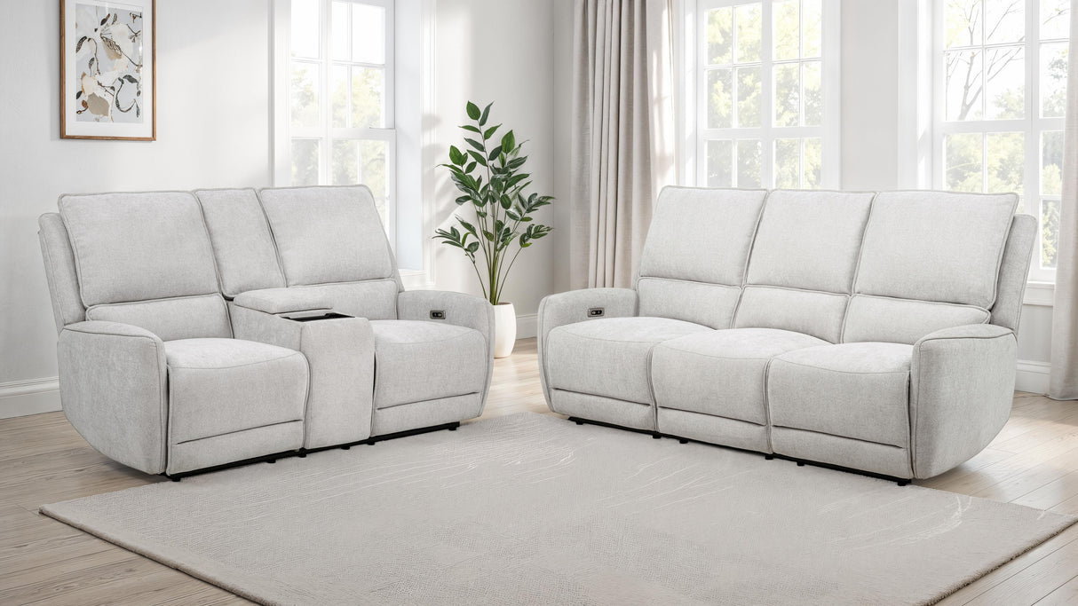 Sylmar - Chenille Power Reclining Sofa Set