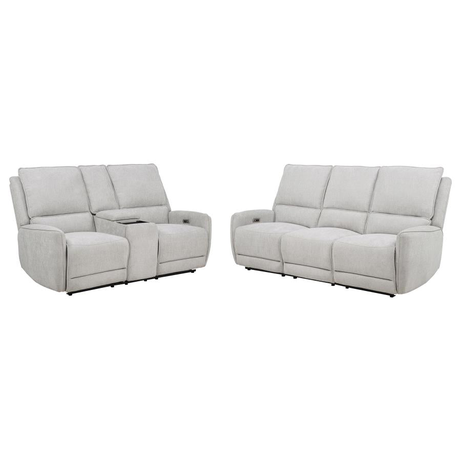 Sylmar - Chenille Power Reclining Sofa Set