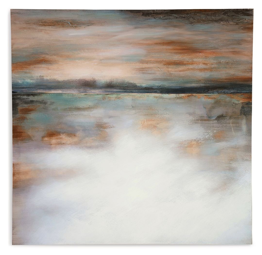 Weatheridge - Grey / Gold - Wall Art by Signature Design by Ashley® | Bel Furniture