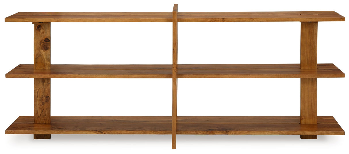 Fayemour - Brown - Console Sofa Table by Signature Design by Ashley® | Bel Furniture