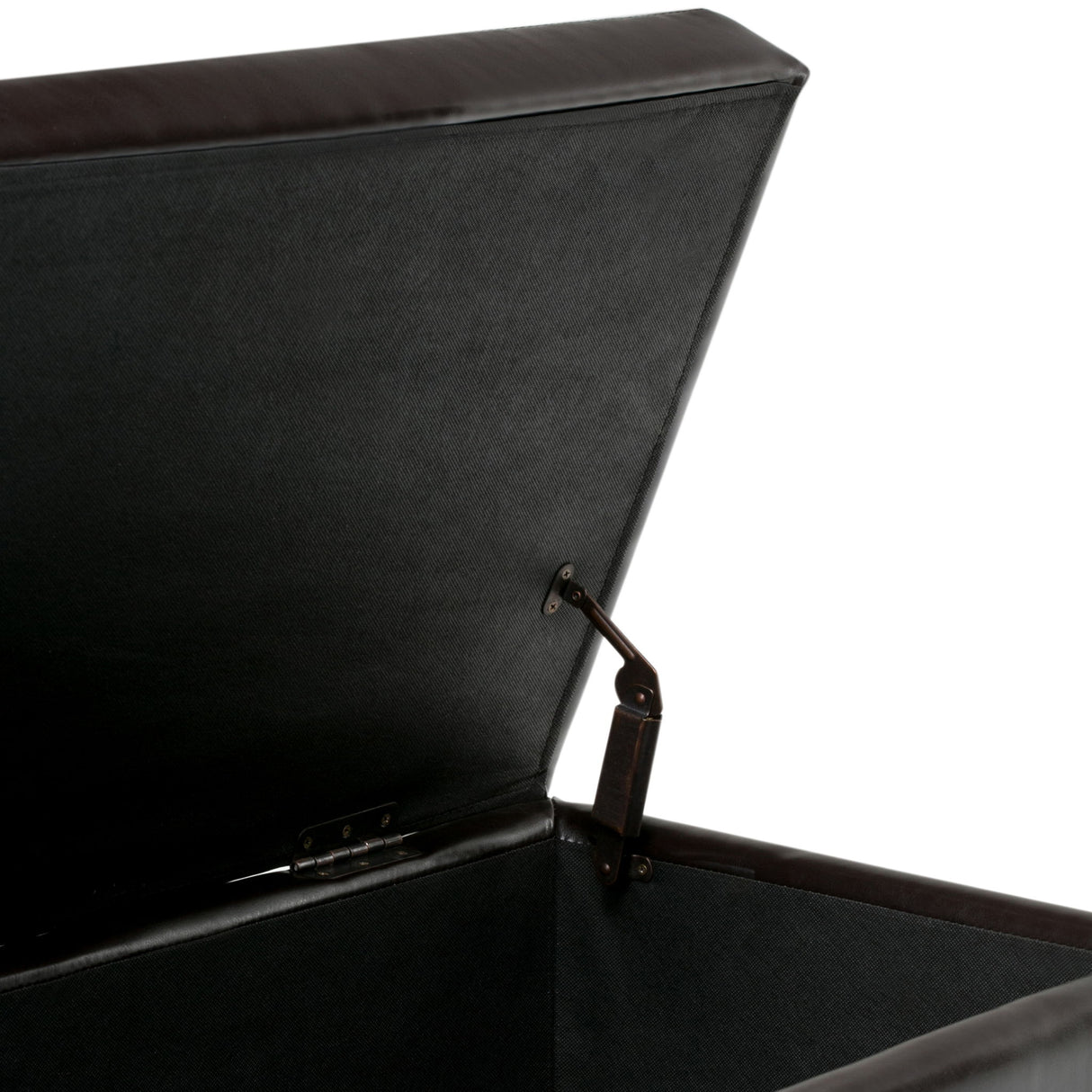 Hamilton - Storage Ottoman - Coffee Brown by Simpli-Home | Bel Furniture