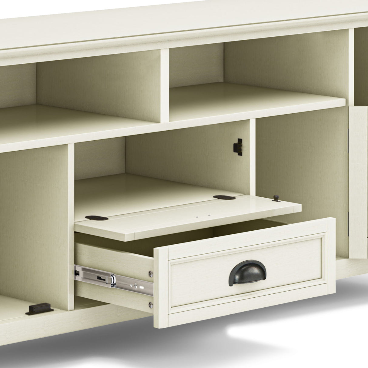 Burlington - TV Media Stand by Simpli-Home | Bel Furniture