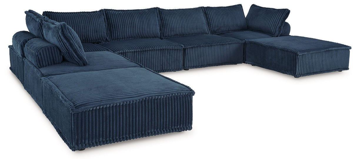 Bales - Sectional Blue 7 Pc. Modular Seating by Signature Design by Ashley® | Bel Furniture