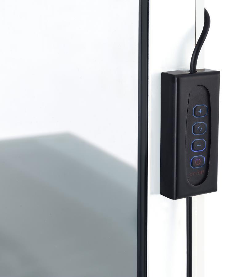 Eliza - Vanity Set With Lighting & Stool - White And Chrome by Coaster Fine Furniture | Bel Furniture