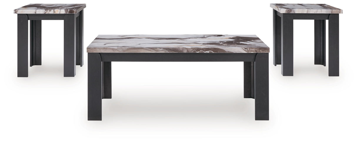 Jazmore - Dark Brown - Occasional Table Set (Set of 3) by Signature Design by Ashley® | Bel Furniture