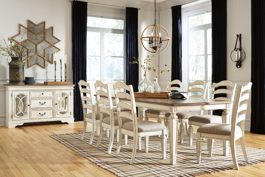 Realyn - Rectangular Dining Table Set White by Signature Design by Ashley® | Bel Furniture