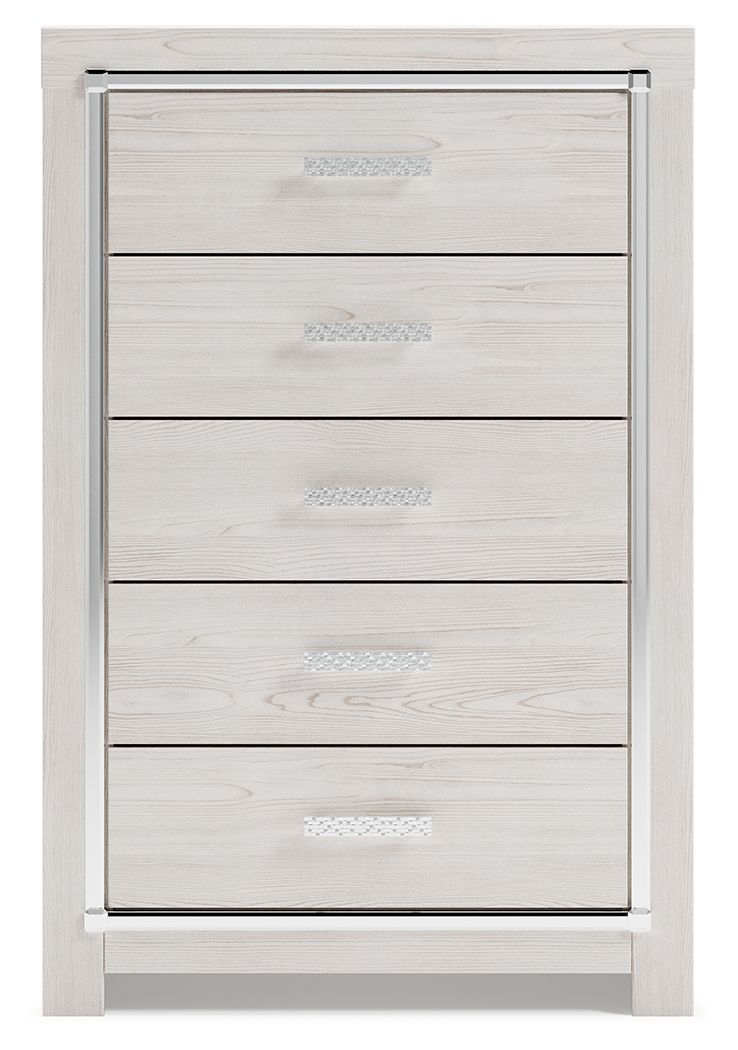 Altyra - White - Five Drawer Chest by Signature Design by Ashley® | Bel Furniture