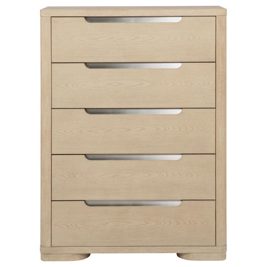 Ladera - 5-Drawer Bedroom Chest Of Drawers - Light Elm by Coaster Fine Furniture | Bel Furniture