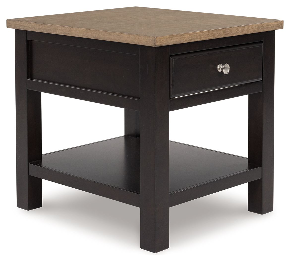 Drazmine - Brown - Rectangular End Table by Signature Design by Ashley® | Bel Furniture