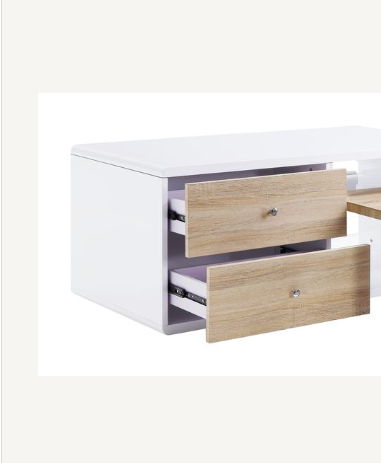 Verux - High Gloss Coffee Table - White by Urban Nest | Bel Furniture