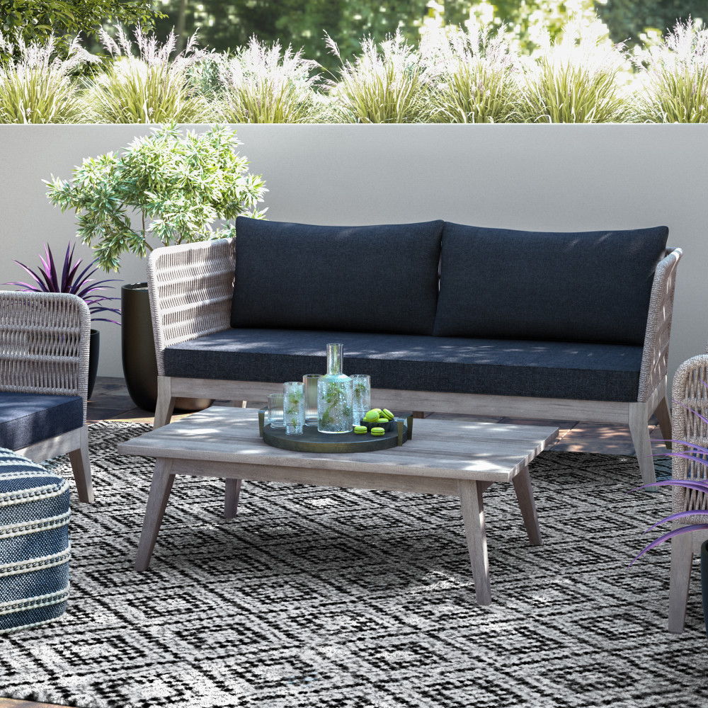 Santiago - Outdoor Sofa - Slate Gray by Simpli-Home | Bel Furniture