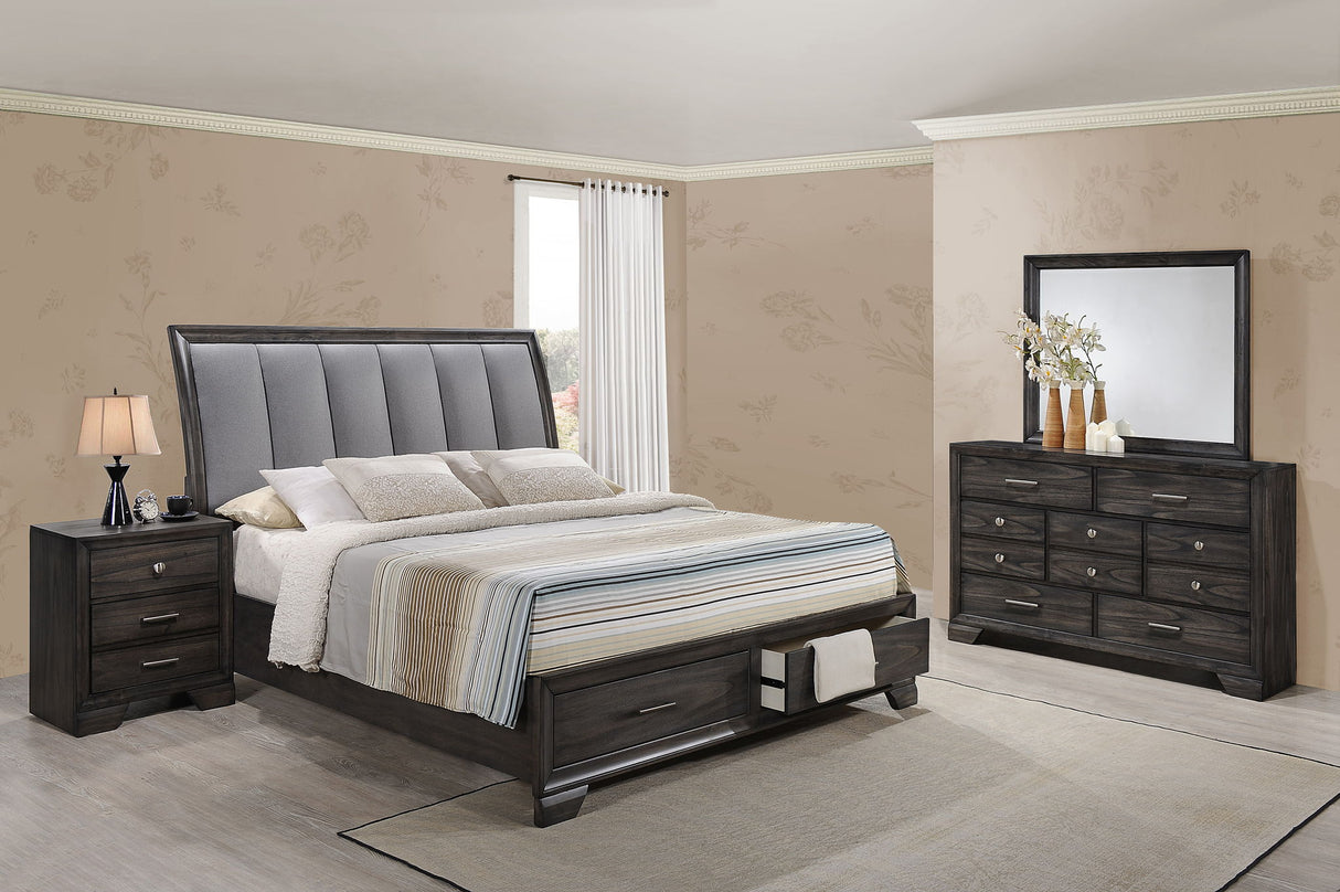 Jaymes - Bedroom Set Dark Gray by Crown Mark | Bel Furniture