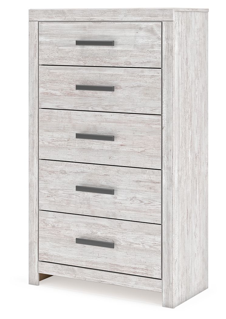 Cayboni - Whitewash - Five Drawer Chest by Signature Design by Ashley® | Bel Furniture
