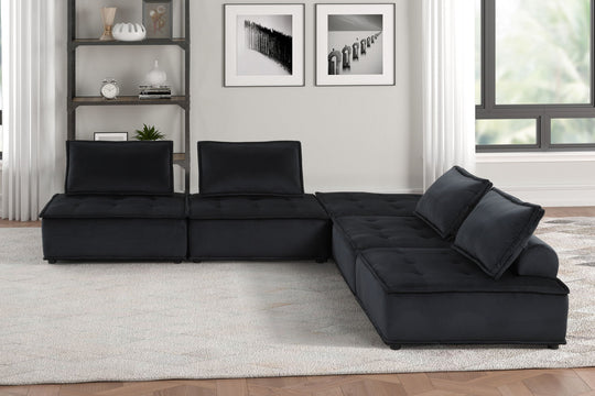 Anna - Stylish Sectional Sofa Ottoman by Lilola Home | Bel Furniture