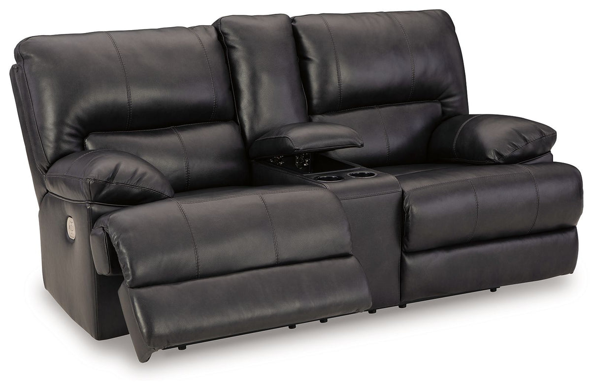 Mountainous - Eclipse - Power Reclining Loveseat With Console /Adj Headrest by Signature Design by Ashley® | Bel Furniture