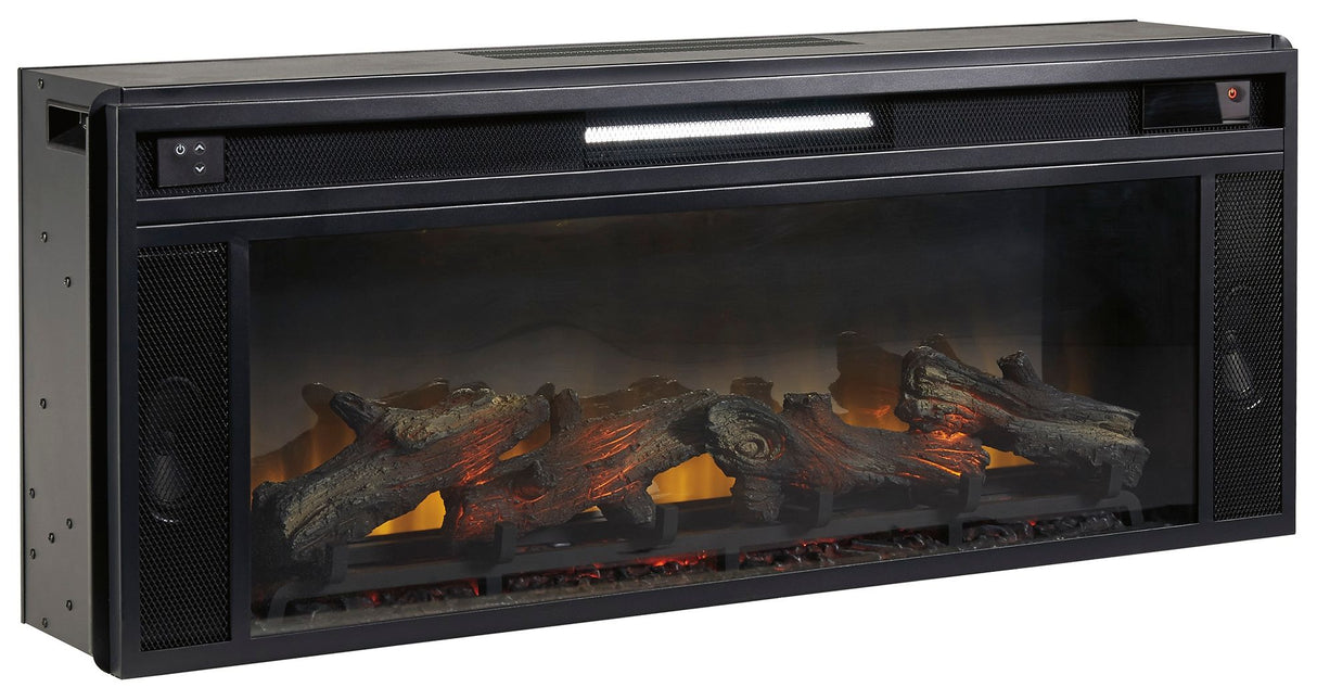 Entertainment Accessories - Black - Fireplace Insert - Rectangular by Signature Design by Ashley® | Bel Furniture