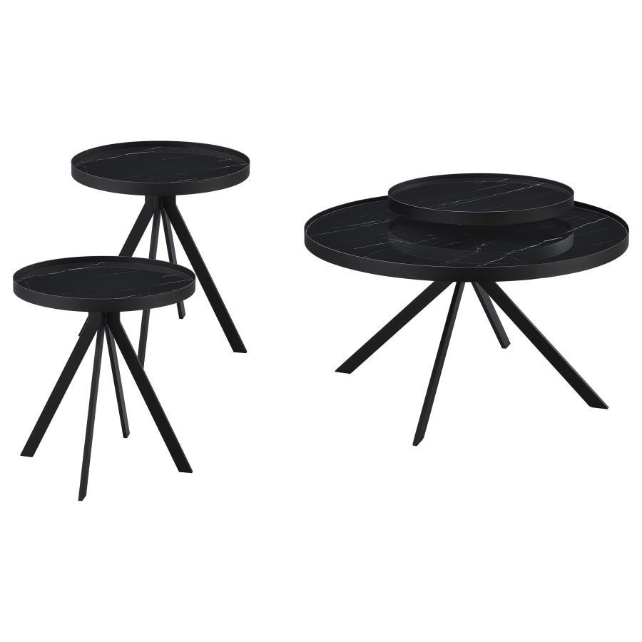 Briggs - Round Coffee And End Table Set by Coaster Fine Furniture | Bel Furniture