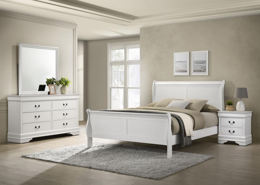 Louis Philippe - Bedroom Set White by Coaster Fine Furniture | Bel Furniture