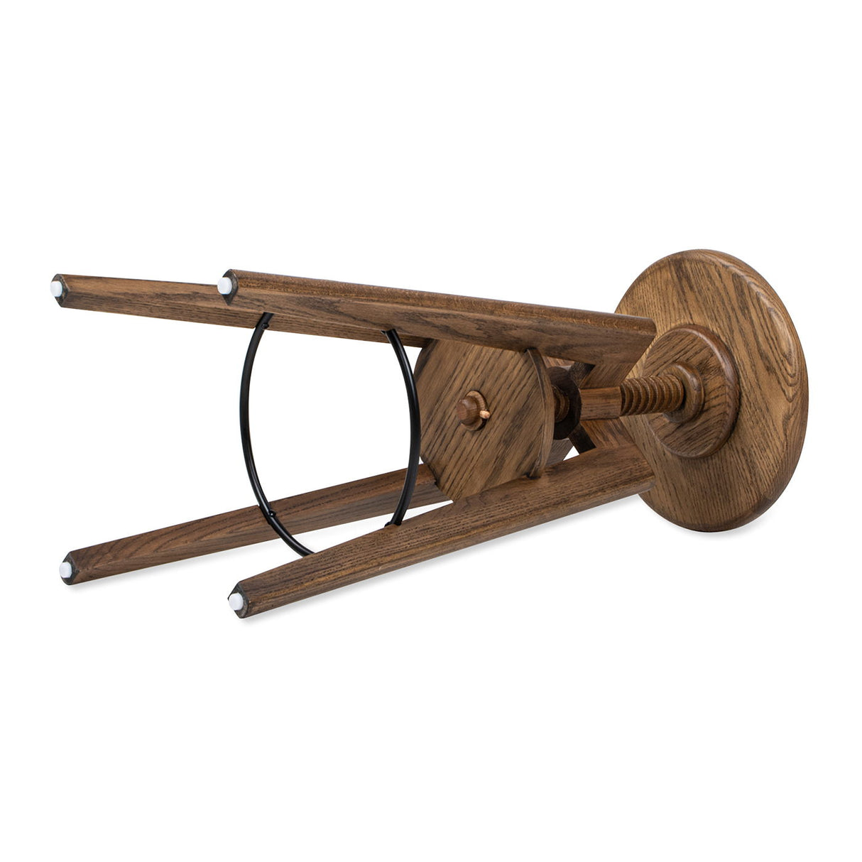 Spencer - Minimalist Oak Adjustable Bar Counter Stool - Walnut Brown Oak by Jennifer Taylor Home | Bel Furniture