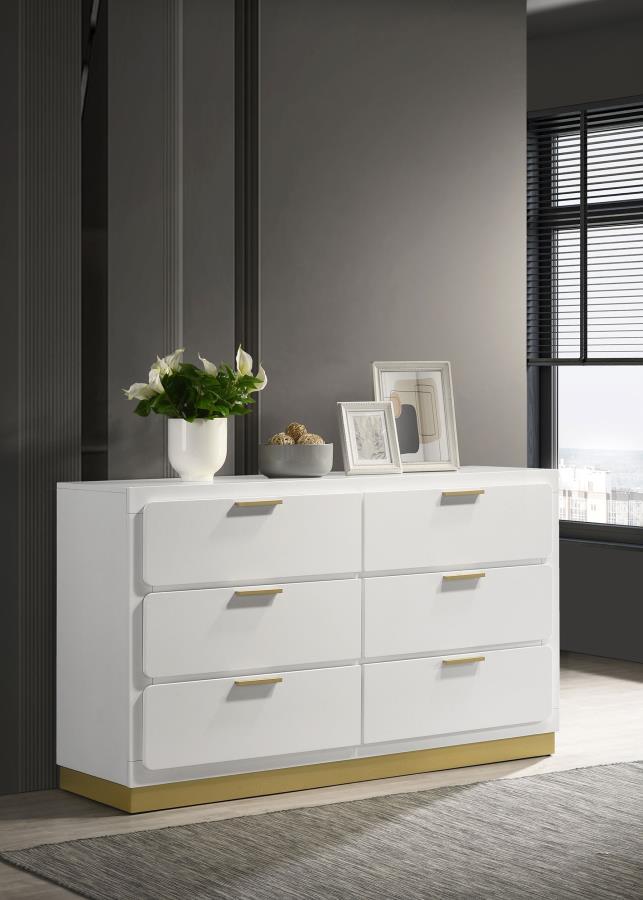 Caraway - 6-Drawer Dresser by Coaster Fine Furniture | Bel Furniture