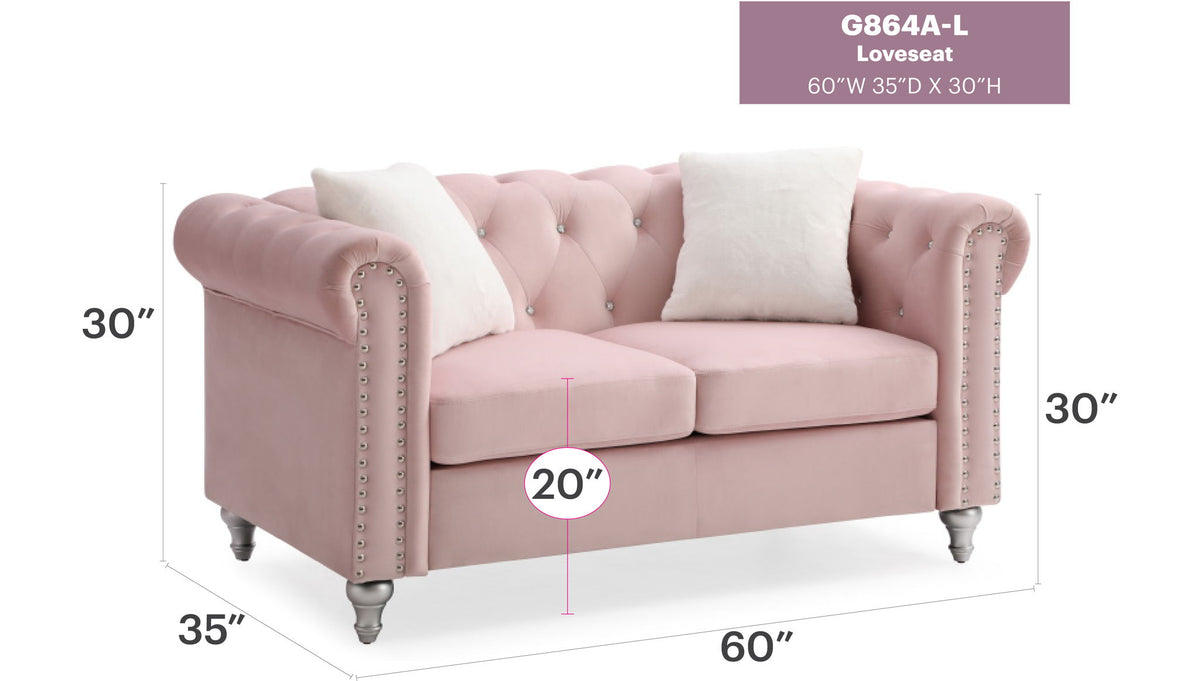 Stylish Contemporary Loveseat