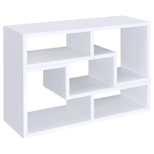 Velma - Multipurpose TV Stand And Bookshelf White by CoasterEveryday | Bel Furniture