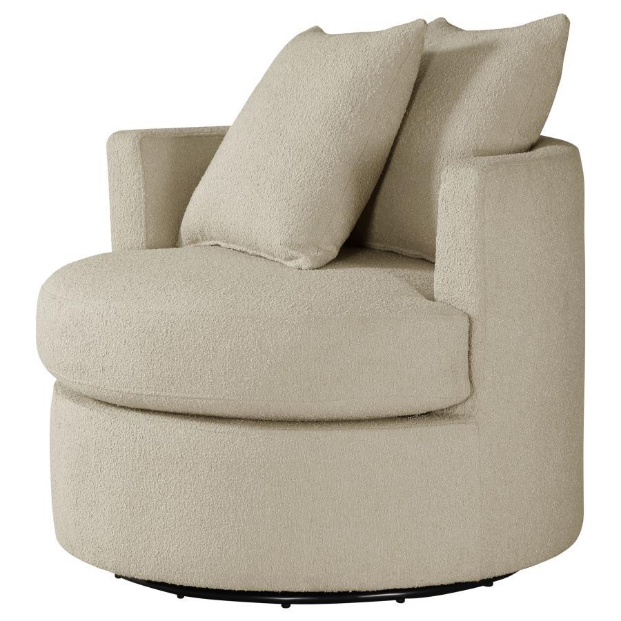 Debbie - Upholstered Swivel Accent Chair by CoasterEveryday | Bel Furniture