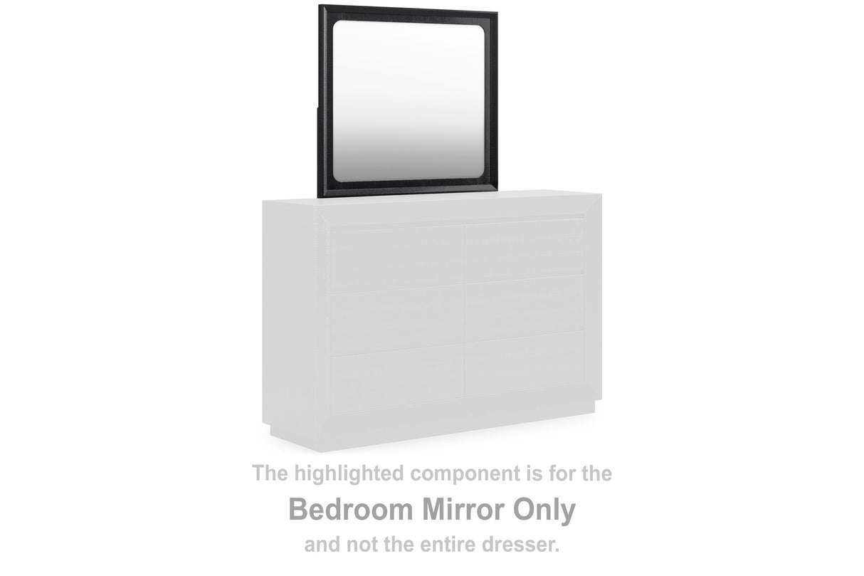 Londer - Black - Bedroom Mirror by Millennium® by Ashley | Bel Furniture